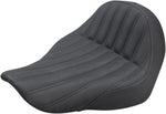 Saddlemen Knuckle Solo Ribbed Seat For Harley Davidson FLSB 1750 2018-2024 - Black