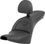 Saddlemen Roadsofa Standard Reach Seat With Backrest For Harley Davidson FXBB 1750 2018-2020 - Black
