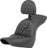Saddlemen Roadsofa Lattice Stitch Seat For Harley Davidson FLSB 1750 2018-2024 - Black