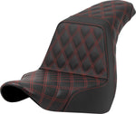 Saddlemen Lattice Step Seat For Harley Davidson FLSB 1750 2018-2024 Black Red