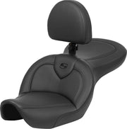 Saddlemen RoadSofa Standard Reach Seat For Harley Davidson FXDWG1340 1996-1998 Black Stitching - Black