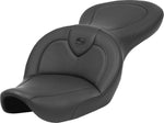 Saddlemen RoadSofa Standard Reach Seat For Harley Davidson FXDWG 1340 1996-1998 Black Stitching - Black