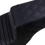 Saddlemen Step Up Front Tuck-n-Roll Seat For Harley Davidson XL 1200 C 2004-2020 - Black