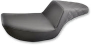 Saddlemen Step Up Seat For Harley Davidson FXLR 1340 1987-1994 Rear Lattice Stitch - Black