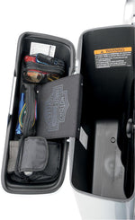 Saddlemen Saddlebag Lid Organizer Set For Harley Davidson FLD 1690 2012-2013 - Black