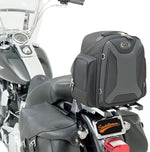Saddlemen FTB1500 Sport Sissy Bar Rear Bag - Black/Chrome/Grey