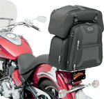 Saddlemen FTB3600 Sport Sissy Bar Rear Combo Bag - Black/Chrome