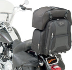 Saddlemen FTB3600 Sport Sissy Bar Rear Combo Bag - Black/Chrome