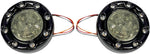 Custom Dynamics ProBeam Bullet Ringz 1157 Rear Turn Signals For Harley Davidson FLD 1690 2012-2013 Rear Black Gloss Smoke