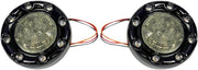 Custom Dynamics ProBeam Bullet Ringz 1157 Rear Turn Signals For Harley Davidson FLD 1690 2012-2013 Rear Black Gloss Smoke