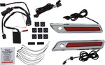 Custom Dynamics Saddlebag Latch Dual Color Accent Lights For Harley Davidson FLHRXS 1750 2017-2018 Red