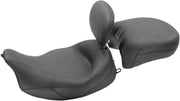 Mustang Vintage Super Solo Vinyl Seat with Removable Driver Backrest For Harley Davidson FLHR 1584 2008 - Black