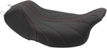 Mustang Revere Journey Solo Seat For Harley Davidson FLH 1868 2021 - Black Red