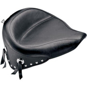 Mustang Wide Vintage Concho Solo Seat For Harley Davidson FLST 1340 1987-1990 - Black
