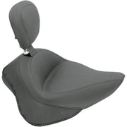 Mustang Wide Solo Seat with Removable Backrest For Harley Davidson FLS 1690 2012-2016 - Black