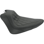 Mustang Wide Tripper Diamond Solo Seat For Harley Davidson FLS 1690 2012-2016 - Black