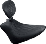 Mustang Wide Tripper Solo Seat For Harley Davidson FLS 1690 2012-2016 - Black