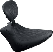 Mustang Wide Tripper Solo Seat For Harley Davidson FLS 1690 2012-2016 - Black