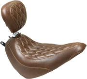 Mustang Wide Tripper Solo Seat For Harley Davidson FLDE 1750 2018-2020 - Brown