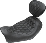 Mustang Wide Tripper Solo Seat For Harley Davidson FXDF 1690 2014-2016 - Black