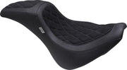 Mustang Kodlin Signature Series Fastback Seat For Harley Davidson FXBB 1750 2018-2020 - Black Grey
