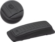 Mustang Saddlebag Lid Covers For Harley Davidson FLHR 1340 1994-1998 - Black Grey
