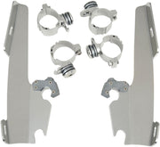 Memphis Shades Fats Slim Windshield Trigger Lock Complete Mount Kit For Harley Davidson FX 1200 1973-1979 - Polished