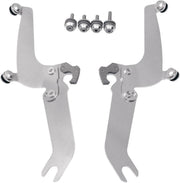 Memphis Shades Sportshield Trigger Lock Complete Mount Kit For Harley Davidson FLS 1690 2012-2016 - Polished