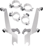 Memphis Shades Sportshield Trigger Lock Complete Mount Kit For Harley Davidson FXBB 1750 2018-2020 - Polished