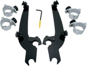 Memphis Shades Sportshield Trigger Lock Complete Mount Kit For Harley Davidson FX 1200 1973-1979 - Black