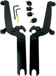 Memphis Shades Sportshield Trigger Lock Complete Mount Kit For Harley Davidson FLS 1690 2012-2016 - Black