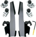 Memphis Shades Fats Slim Windshield Trigger Lock Complete Mount Kit For Harley Davidson FX 1200 1973-1979 - Black
