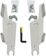 Memphis Shades Fats Slim Windshield Trigger Lock Complete Mount Kit For Harley Davidson FLS 1690 2012-2016 - Polished