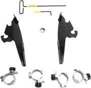 Memphis Shades Batwing Fairing Trigger Lock Mounting Kit For Harley Davidson XL 1200 T 2014-2019 - Black