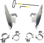 Memphis Shades Fats Slim Windshield Trigger Lock Complete Mount Kit For Harley Davidson XL 1200 T 2014-2017 - Polished