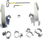 Memphis Shades Batwing Fairing Trigger Lock Mounting Kit For Harley Davidson XL 1200 L 2006-2011 - Polished
