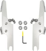 Memphis Shades Fats Slim Windshield Trigger Lock Complete Mount Kit For Harley Davidson FLRT 1690 - Polished