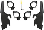 Memphis Shades Fats Slim Windshield Trigger Lock Complete Mount Kit For Harley Davidson FLSB 1750 2018-2024 - Black