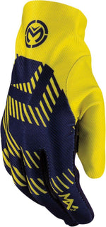 Moose Racing MX2 Gloves - Hi-Vis Yellow Navy