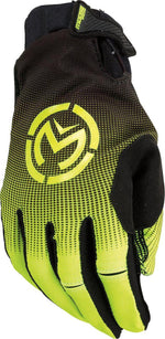 Moose Racing SX1 Gloves - Black Hi-Vis Yellow
