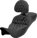 Saddlemen Roadsofa Seat With Backrest For Harley Davidson FLH 1868 2021 - Black