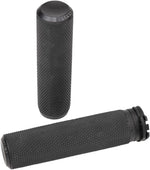 Arlen Ness Knurled Grips For Harley Davidson FL 1200 1976-1977 - Black