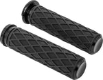 Arlen Ness Diamond Grips For Harley Davidson FLD 1690 2012-2013 - Black