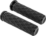 Arlen Ness Diamond Grips For Harley Davidson FLDE 1750 2018-2020 - Black