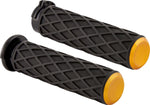 Arlen Ness Diamond Grips For Harley Davidson FLD 1690 2012-2013 - Black Gold