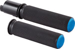 Arlen Ness Knurled Grips For Harley Davidson FLHX 1923 2024 - Black Blue