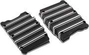Arlen Ness 10 Gauge Rocker Box Top Covers For Harley Davidson FLD 1690 2012-2013 - Black