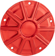 Arlen Ness 10-Gauge Derby Cover For Harley Davidson FLD 1690 2012-2013 - Red Anodized