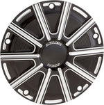 Arlen Ness 10-Gauge Derby Cover For Harley Davidson FLD 1690 2012-2013 - Black Silver