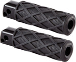 Arlen Ness Diamond Passenger Foot Pegs For Harley Davidson FLDE 1750 2018-2020 - Black